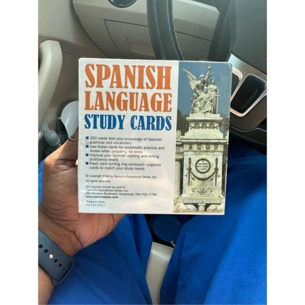 Sealed Spanish Language Study Cards Barron's Foreign Language Guides Cox Alfredo